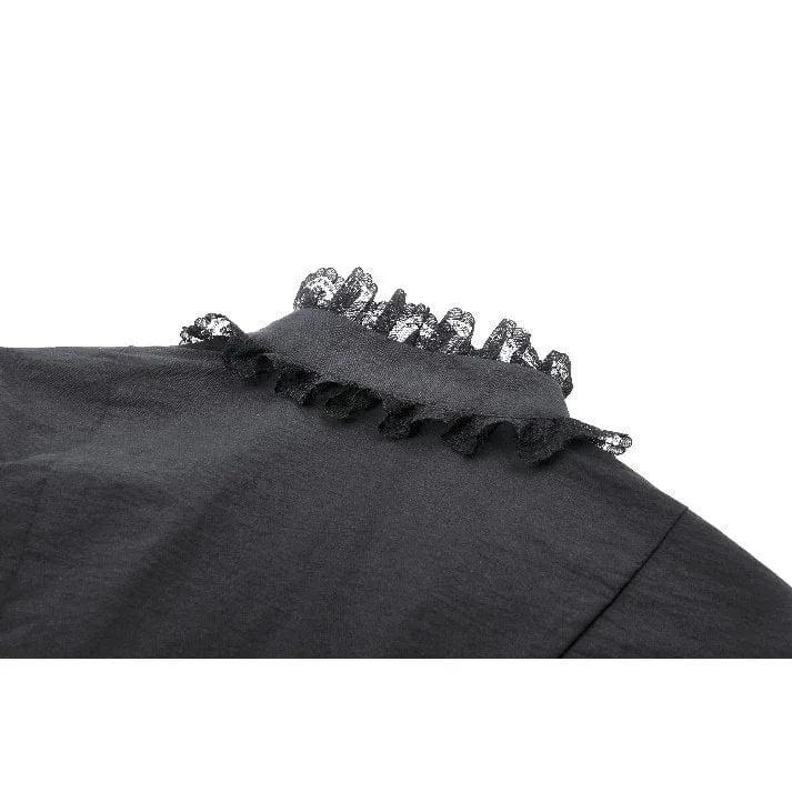 Women's Punk Irregular Stand Collar Shirt